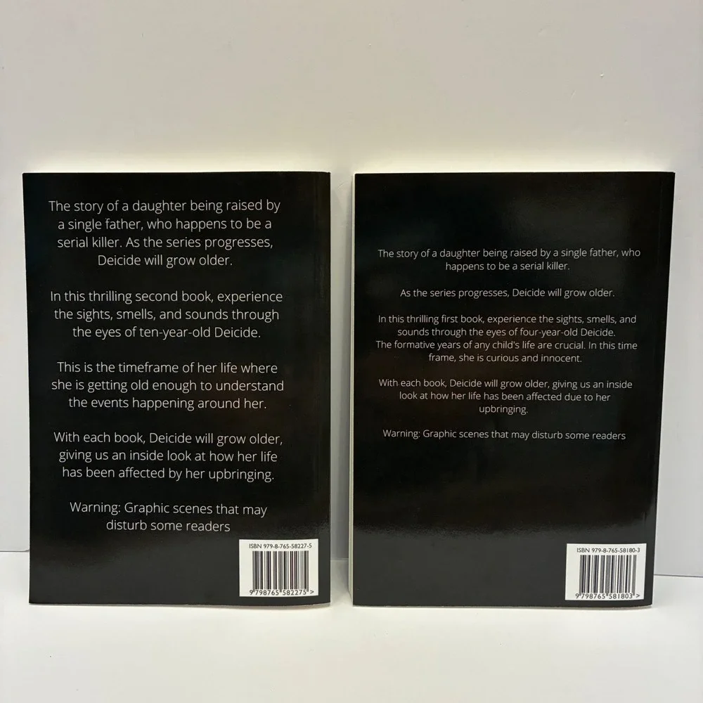 Raised By A Killer Extreme Horror Books Age 4 and Age 10 Sea Caummisar Set of 2